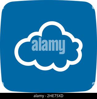 Home Cloud Daten Service Unternehmen Vektor Logo Design Stock Vektor