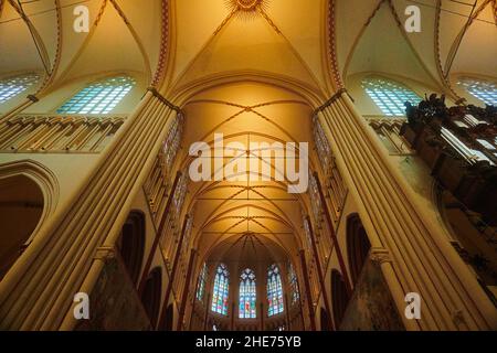 Sint Salvators Kathedrale im Stadtzentrum von Brügge Stockfoto