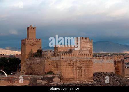 Alcazaba Arabe de Guadix, Granada Stockfoto