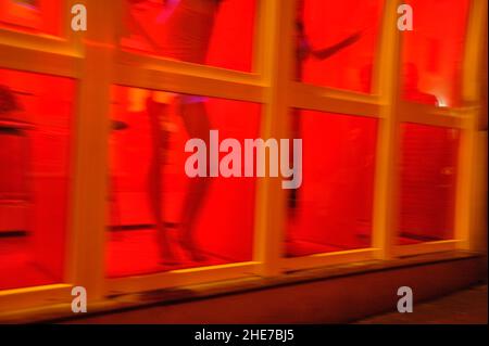 Antoniusstraße, Rotlichtviertel, Aachen, Nordrhein-Westfalen, Deutschland, Europa | Antoniusstraße, Rotlichtbezirk, Aachen, Nordrhein-Westfalen, Stockfoto