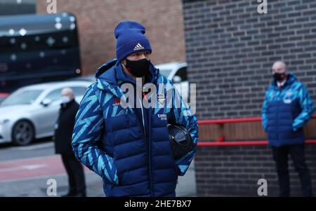 Nottingham, England, 9th. Januar 2022. Aaron Ramsdale von Arsenal kommt zum Emirates FA Cup Spiel am City Ground, Nottingham. Bildnachweis sollte lauten: Darren Staples / Sportimage Credit: Sportimage/Alamy Live News Stockfoto