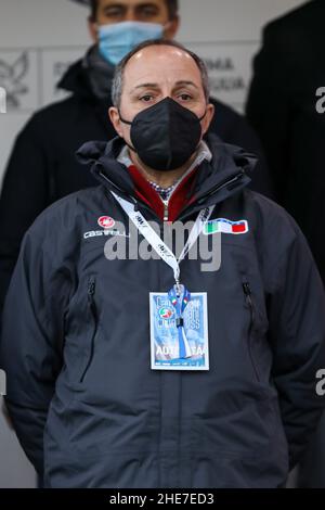 Variano Di Basiliano, Italien. 09th Januar 2022. Cordiano Dagnoni während der Italienischen Ciclocross Meisterschaft 2022 - Männer Elite, Cyclocross in Variano di Basiliano, Italien, Januar 09 2022 Kredit: Unabhängige Fotoagentur/Alamy Live Nachrichten Stockfoto