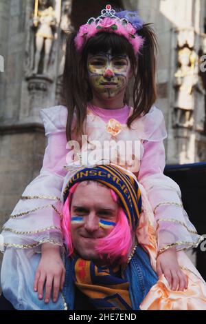 Karnevalsumzug in Braunschweig am 18. Februar 2007, Veranstalter: Komitee Braunschweiger Karneval GmbH, Niedersachsen | Karnevalsparade in Braunschweig o Stockfoto