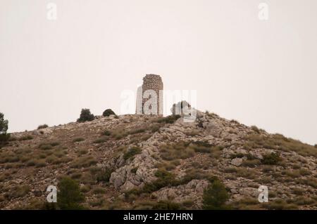 Umbria Turm in Orce, Granada. Stockfoto