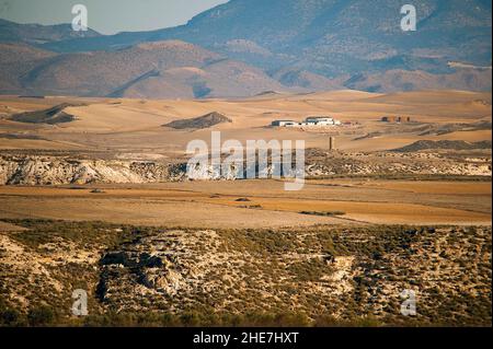 Salzturm in Orce, Granada. Stockfoto