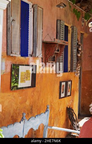 Artá, Café Parisien, Mallorca, Balearen, Spanien, Europa | Artá, Café Parisien, Mallorca, Balearen, Spanien, Europa Stockfoto