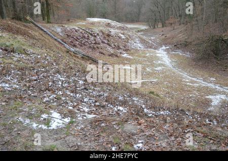 Böttcherberg in Berlin-Wannsee, Deutschland - 9. Januar 2022. Stockfoto