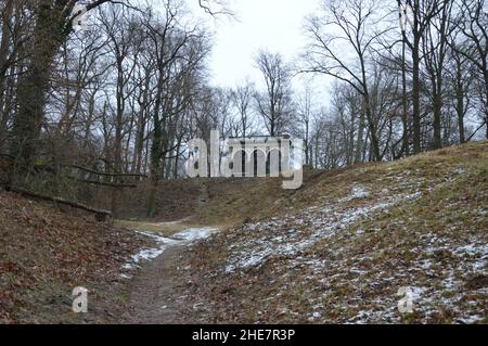 Böttcherberg in Berlin-Wannsee, Deutschland - 9. Januar 2022. Stockfoto