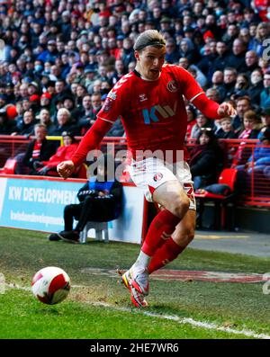 London, Großbritannien. 09th Januar 2022. LONDON, Vereinigtes Königreich, JANUAR 09: Charlton Athletic's Josh Davison während des FA Cup Dritte Runde zwischen Charlton Athletic und Norwich City am 09th. Januar 2022 im ValleyStadium, London Credit: Action Foto Sport/Alamy Live News Stockfoto