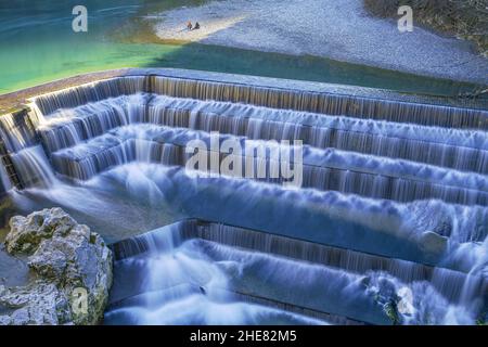 Lech Falls bei Füssen, Bayern, Deutschland Stockfoto