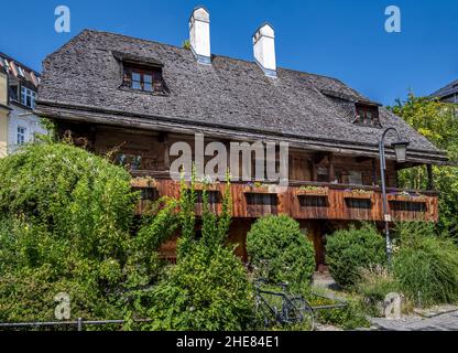 Historisches altes Hostel, Preysingstraße, München, Bayern, Deutschland Stockfoto