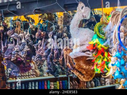 Lama-Föten auf dem Witchdoctor-Markt in La Paz, Bolivien Stockfoto