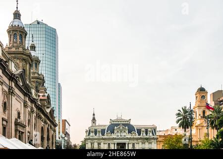 Plaza de Las Armas entfernt in Santiago, Chile Stockfoto