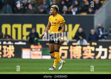 Adama Traore #37 von Wolverhampton Wanderers während des Spiels in, am 1/9/2022. (Foto von Craig Thomas/News Images/Sipa USA) Quelle: SIPA USA/Alamy Live News Stockfoto