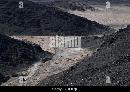 Al Dawadimi, Saudi-Arabien. 09th Januar 2022. Illustration, Quad während der Etappe 7 der Rallye Dakar 2022 zwischen Riad und Al Dawadimi, am 9th 2022. Januar in Al Dawadimi, Saudi-Arabien - Foto: Eric Vargiolu/DPPI/LiveMedia Credit: Independent Photo Agency/Alamy Live News Stockfoto
