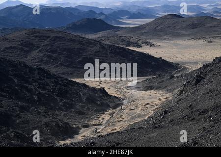 Al Dawadimi, Saudi-Arabien. 09th Januar 2022. Illustration, Fahrrad während der Etappe 7 der Rallye Dakar 2022 zwischen Riad und Al Dawadimi, am 9th 2022. Januar in Al Dawadimi, Saudi-Arabien - Foto: Eric Vargiolu/DPPI/LiveMedia Kredit: Independent Photo Agency/Alamy Live News Stockfoto