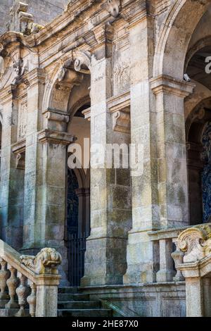 Zweiter Eingang zur Kathedrale SE in Porto, Portugal Stockfoto