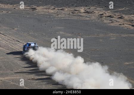 Al Dawadimi, Saudi-Arabien. 09th Januar 2022. 229 Chabot Ronan (Fra), Pillot Gilles (Fra), Overdrive Toyota, Toyota Hilux Overdrive, Auto FIA T1/T2, Aktion während der Etappe 7 der Rallye Dakar 2022 zwischen Riad und Al Dawadimi, am 9th 2022. Januar in Al Dawadimi, Saudi-Arabien - Foto: Eric Vargiolu/DPPI/LiveMedia Kredit: Unabhängige Fotoagentur/Alamy Live News Stockfoto