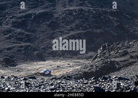 Al Dawadimi, Saudi-Arabien. 09th Januar 2022. 229 Chabot Ronan (Fra), Pillot Gilles (Fra), Overdrive Toyota, Toyota Hilux Overdrive, Auto FIA T1/T2, Aktion während der Etappe 7 der Rallye Dakar 2022 zwischen Riad und Al Dawadimi, am 9th 2022. Januar in Al Dawadimi, Saudi-Arabien - Foto: Eric Vargiolu/DPPI/LiveMedia Kredit: Unabhängige Fotoagentur/Alamy Live News Stockfoto