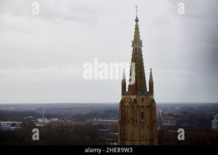 Blick über die Stadt Brügge in Belgien Stockfoto