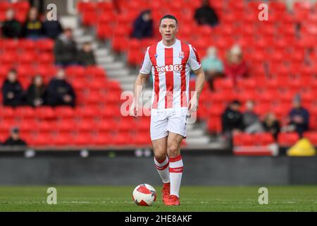 James Chester #5 von Stoke City mit dem Ball Stockfoto