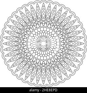 Blumenmandala, Vektorgrafik Stock Vektor