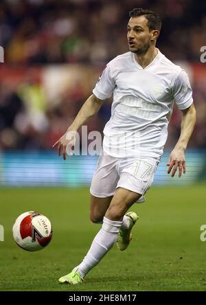 Nottingham, England, 9th. Januar 2022. Cedric Soares von Arsenal während des Emirates FA Cup-Spiels auf dem City Ground, Nottingham. Bildnachweis sollte lauten: Darren Staples / Sportimage Credit: Sportimage/Alamy Live News Stockfoto