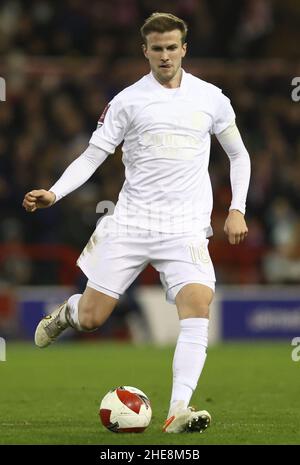 Nottingham, England, 9th. Januar 2022. Rob Holding von Arsenal während des Emirates FA Cup-Spiels auf dem City Ground, Nottingham. Bildnachweis sollte lauten: Darren Staples / Sportimage Credit: Sportimage/Alamy Live News Stockfoto