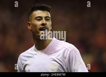 Nottingham, England, 9th. Januar 2022. Gabriel Martinelli von Arsenal während des Emirates FA Cup-Spiels auf dem City Ground, Nottingham. Bildnachweis sollte lauten: Darren Staples / Sportimage Credit: Sportimage/Alamy Live News Stockfoto