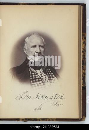 Sam Houston, Senator aus Texas, 35. Kongress, Brustbild Stockfoto