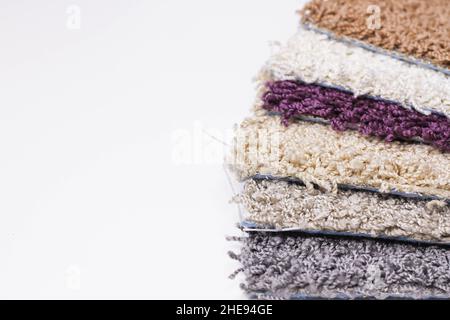 Teppich. Muster von Teppichen für zu Hause. Mehrfarbige Muster. Stockfoto
