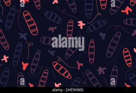 Abstrakte Kritzeleien Vorlage überlappende Design-Kunstwerk. Freie Hand Zeichnung Design Hintergrund. Stock Vektor