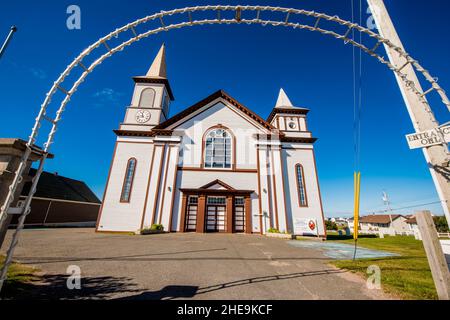 Bonavista Memorial United Church, Historic Bonavista, Bonavista Peninsula, Neufundland, Kanada. Stockfoto