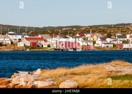 Dorf von Joe Batt's Arm, Fogo Island, Neufundland, Kanada. Stockfoto