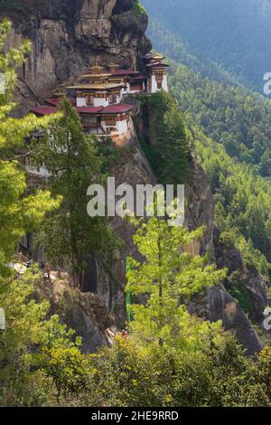 Paro Taktsang (auch als Tiger's Nest bekannt), Paro, Bhutan Stockfoto