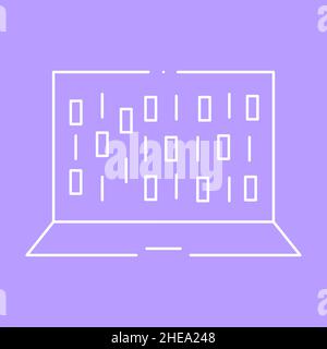 Symbol für künstliche Intelligenz und maschinelles Lernen Stock Vektor