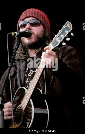 Damon Michael Gough - Badly Drawn Boy, V2004, Hylands Park, Chelmsford, Essex, Großbritannien - 21. August 2004 Stockfoto