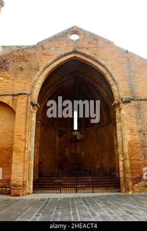 Ruinen der Kirche San Martin in Niebla, Huelva Stockfoto