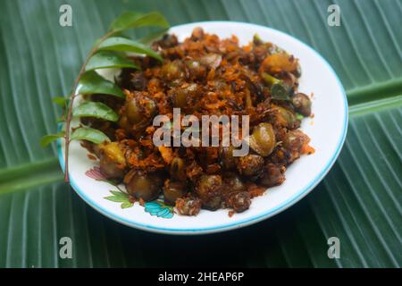 Muschel Fleisch braten kerala Stil Kakka irachi braten Stockfoto