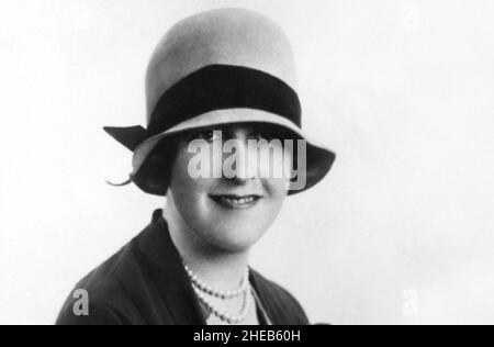 AGATHA CHRISTIE (1890-1976) Englische Autorin über 1925 Stockfoto