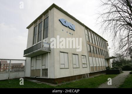 Ehemaliges GKN-Fabrikgelände in Wolverhampton, 2007 für eine Bellway Homes-Wohnsiedlung abgerissen Stockfoto