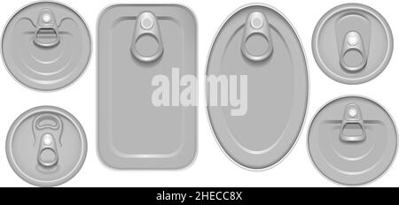 Dosen verpacken Deckel Stock Vektor