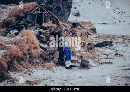 Drangurinn in Drangshlíð Stockfoto