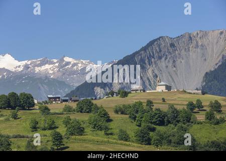 Frankreich, Savoie, Maurienne, Albiez-le-Vieux Stockfoto