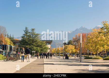 Frankreich, Isere, Saint-Martin-d'Heres, der Campus der Grenoble Alpes University Stockfoto