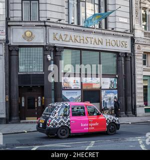 Die Botschaft Kasachstans in London. Stockfoto