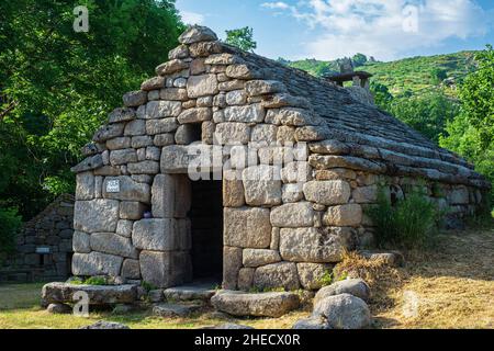 France, Lozere, Pont de Montvert - Sud Mont Lozere, Runes Weiler, Banalofen (1792) Stockfoto