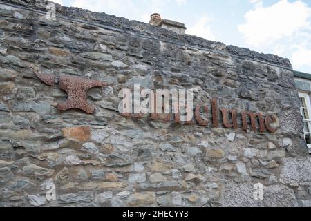 L'Enclume, das kürzlich in Cartmel, Lake District, Cumbria, Großbritannien, einen dritten Michelin-Stern erhielt Stockfoto