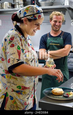 Portugal, Madeira Island, Funchal, Fora d'Oras Restaurante und Gastrobar Stockfoto