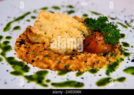 Portugal, Madeira Island, Funchal, Fora d'Oras Restaurante und Gastrobar Stockfoto